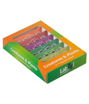 Levenhuk LabZZ CP24 Creatures & Plants Prepared Slides Set