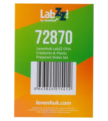 Levenhuk LabZZ CP24 Creatures & Plants Prepared Slides Set