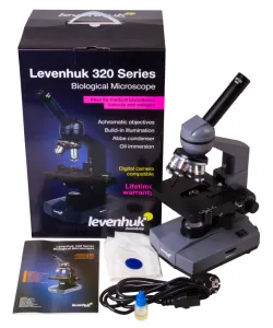 Biologist Microscope with Coordinated Sliding Table Levenhuk 320 40x-1000x