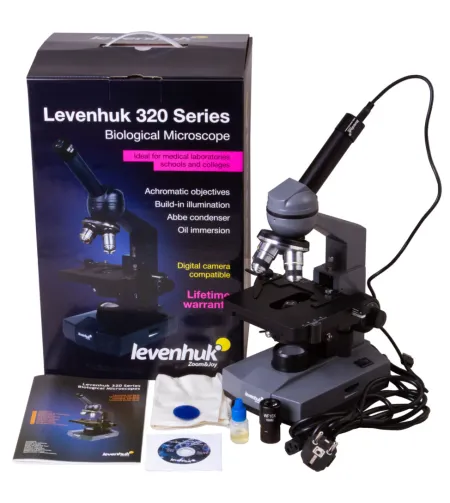Digitālais monokulārais mikroskops Levenhuk D320L BASE 3M