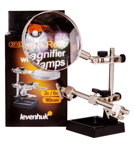 Galda Palielināmā Ierīce Levenhuk Refit ZF15 90mm 2x- 6x
