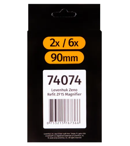 Galda Palielināmā Ierīce Levenhuk Refit ZF15 90mm 2x- 6x