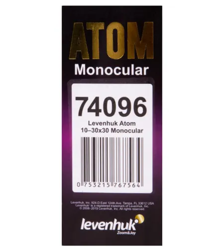 Monocular Levenhuk Atom 10–30x30