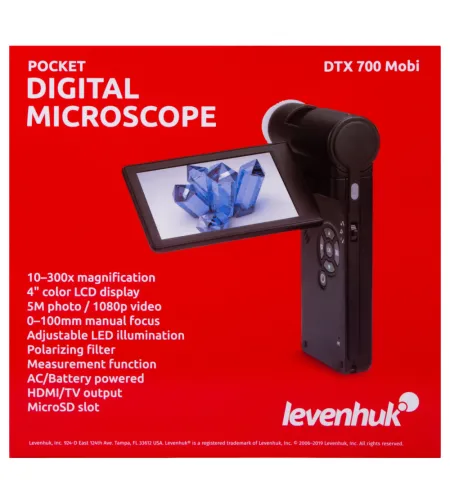Skaitmeninis mikroskopas Levenhuk DTX 700 Mobi x10-300