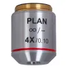 Levenhuk MED 4x Infinity Plan Ahromatiskā objektīvs