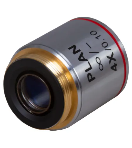 Levenhuk MED 4x Infinity Plan Ahromatiskā objektīvs