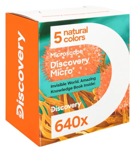 Mikroskopas Discovery Micro Gravity 40x-640x su knyga