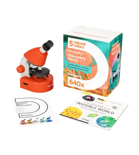 Mikroskopas, Discovery Micro Terra, 40x-640x, su knyga