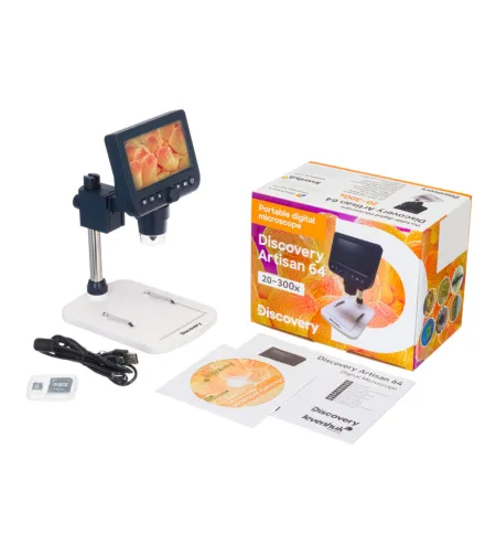 Mikroskopas, Discovery Artisan 64 Digital, 20x-300x