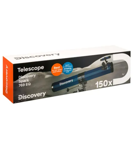 Teleskopas su knyga Discovery Spark 769 EQ