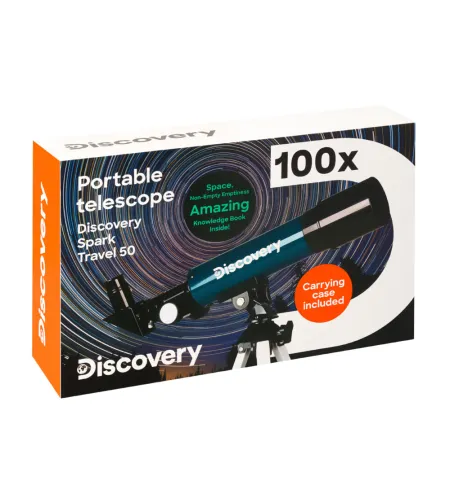 Discovery Spark Travel 50/360 Teleskopas su knyga (EN)