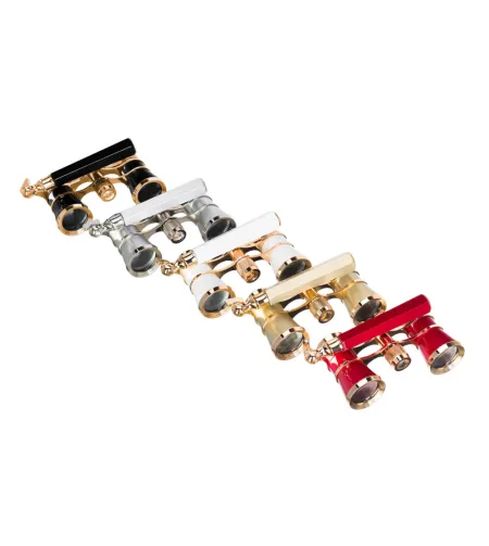 Levenhuk Broadway 325E Lorgnette Opera Glasses red