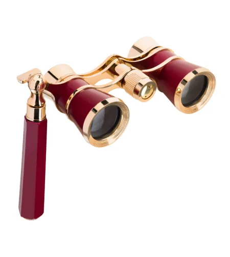 Levenhuk Broadway 325E Lorgnette Opera Glasses red