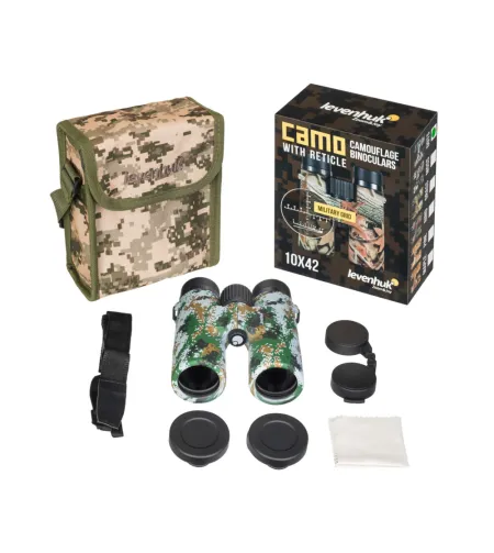 Levenhuk Camo Dots 10x42 binokļis ar tīklu