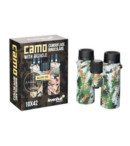 Levenhuk Camo Dots 10x42 binokļis ar tīklu