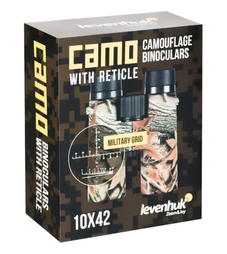 Levenhuk Camo Dots 10x42 binokļis ar tīklu