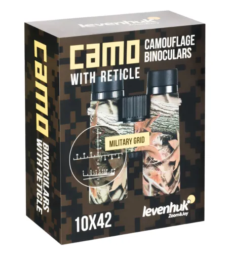 Levenhuk Camo Dots 10x42 binokļis ar tīklu