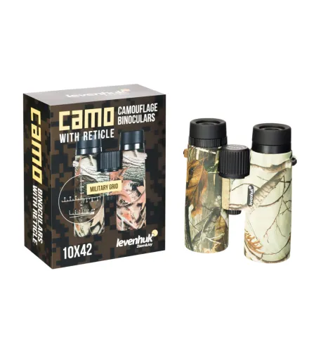 Levenhuk Camo Maple 10x42 Binoculars with Reticle