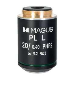Objektyvas MAGUS 20HP 20x/0.40 Plan L fazė PHP2 ∞/1.2 WD 8.0 mm