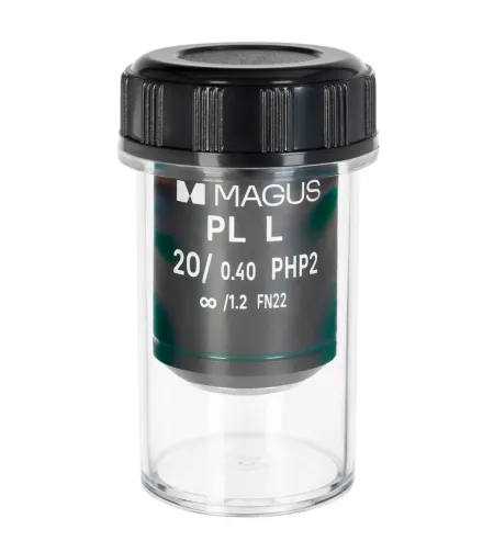 Objektyvas MAGUS 20HP 20x/0.40 Plan L fazė PHP2 ∞/1.2 WD 8.0 mm