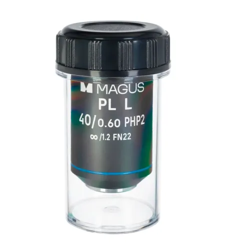 Objektyvas MAGUS 40HP 40x / 0,60 Plan L fazė PHP2 ∞ / 1,2 WD 3,5 mm