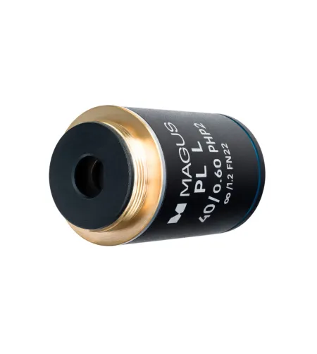 Objektyvas MAGUS 40HP 40x / 0,60 Plan L fazė PHP2 ∞ / 1,2 WD 3,5 mm