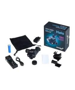 Levenhuk Halo NVM20 skaitmeninis naktinio matymo monokuliaras su šalmo laikikliu
