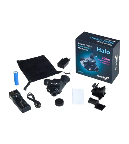 Levenhuk Halo NVM20 skaitmeninis naktinio matymo monokuliaras su šalmo laikikliu