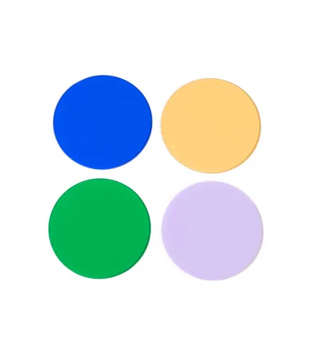 MAGUS LF4.2 spalvų filtrų rinkinys (mėlynas, žalias, geltonas, matinio stiklo)