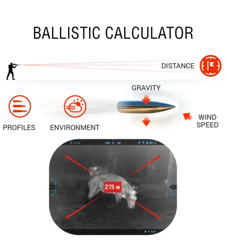 Thermal Rifle Scope ATN MARS 5 EVO LRF 640 3-24x 12  Smart HD