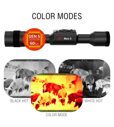Šiluminis jutiklis Mars 5 LRF 640 5-40x 12 MICRON Smart HD ATN