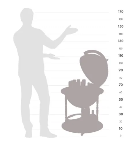 Senovinis baro gaublys Zoffoli su plačia apatine lentyna Calipso Laguna