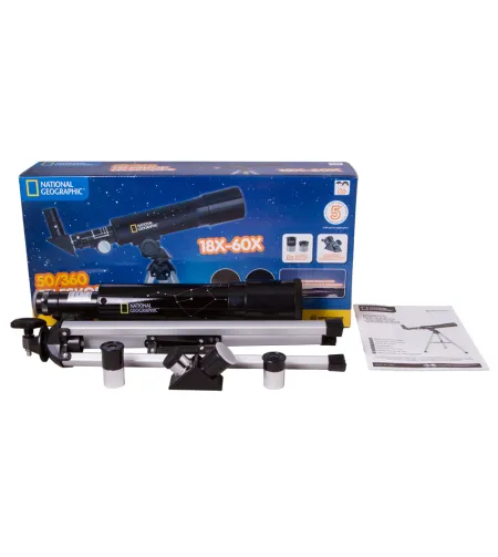 Bresser National Geographic 50/360 AZ teleskopas