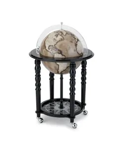Elegance design bar globe Zoffoli on casters Noir