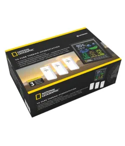 NATIONAL GEOGRAPHIC VA colour LCD Weather Station incl. 3 Sensors