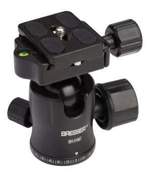 BRESSER BH-51MT Ball Head up to 10 kg with 1/4 Inch Tripod thread