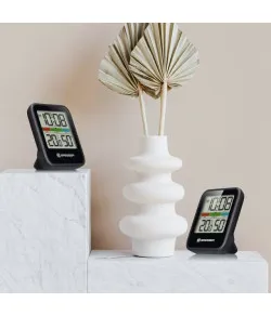 BRESSER Climate Monitor Thermometer/Hygrometer DCF Three-piece Set black