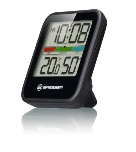 BRESSER Climate Monitor Thermometer/Hygrometer DCF Three-piece Set black