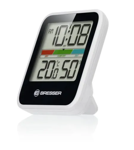 BRESSER Climate Monitor Thermometer/Hygrometer DCF Three-piece Set white