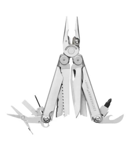 DAUGIAFUNKCINIS ĮRANKIS LEATHERMAN WAVE+sidabrinis