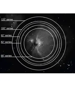Okuliaras EXPLORE SCIENTIFIC 68&deg; Ar 34mm (2")