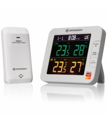 BRESSER Smart Home 7 kanālu Tuya termometrs / higrometrs