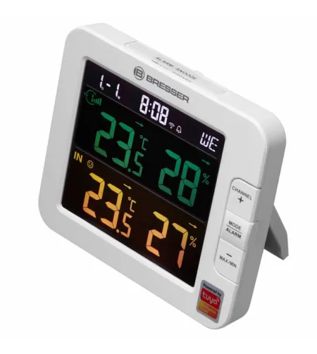 BRESSER Smart Home 7 kanālu Tuya termometrs / higrometrs