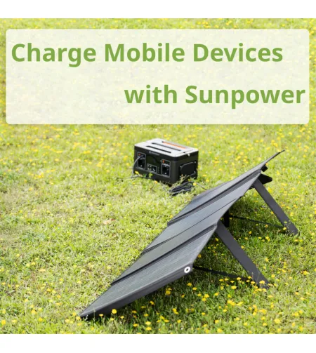 BRESSER Mobile Solar Charger 120 Watt with USB and DC output