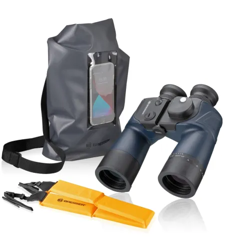 BRESSER 7x50 BinoSail buriavimo žiūronai su kompasu