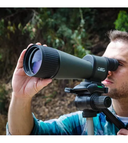 Barska 12-60x78 WP, Benchmark, Straight, w/ Handheld Tripod, Table Top Tripod, Soft Carryi