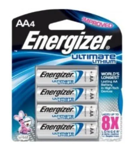 Energizer Ultimate Lithium 4x AA L91 litija baterijas