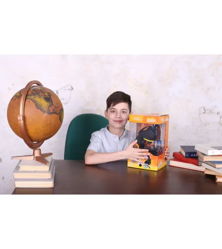 Mikroskopas NATIONAL GEOGRAPHIC 40-640X  su eksperimento komplektu ir išmaniojo telefono a