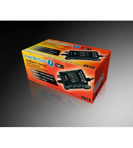everActive CBC-1 6V/12V 1000mA pilnībā automātisks lādētājs akumulatoriem līdz 1.1Ah+ (lai