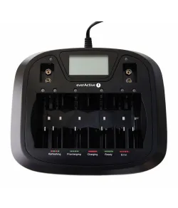 EverActive NC-900U 8-Channel Ni-MH / Ni-Cd Battery (AA, AAA, 9V, C, D) Charger